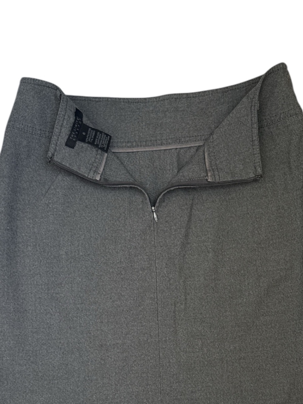 Vintage The Limited Stretch Y2K Gray Mini Skirt Size 6 Made in USA - Picture 5 of 14